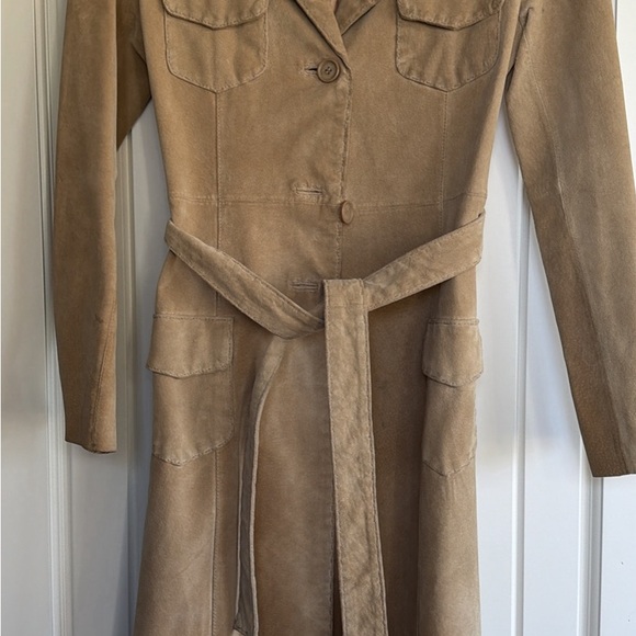 Tan Women's Jacket with Belt - Picture 2 of 6